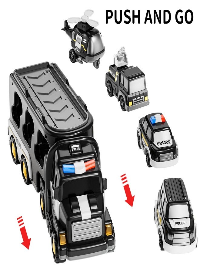 TEMI Police Truck Toy for Kids 3 4 5 6 7 Years Old - Image 5